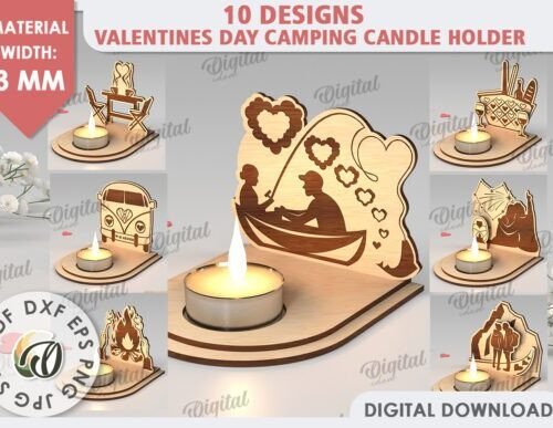 Lote De Candelabros Para Camping Creativo Digital